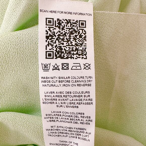 Whimsical Fairy Romantic Garden Twist Off Shoulder Pleated Maxi Dress Sage 8 NEW - Picture 10 of 12